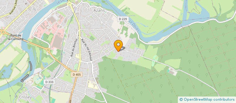 localisation de l'entreprise MADAME CLOTHILDE JOUCHOUX  AUXONNE