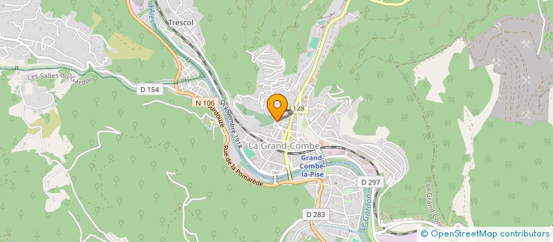 localisation de l'entreprise MADAME CLOTHILDE LAFOND  LA GRAND-COMBE