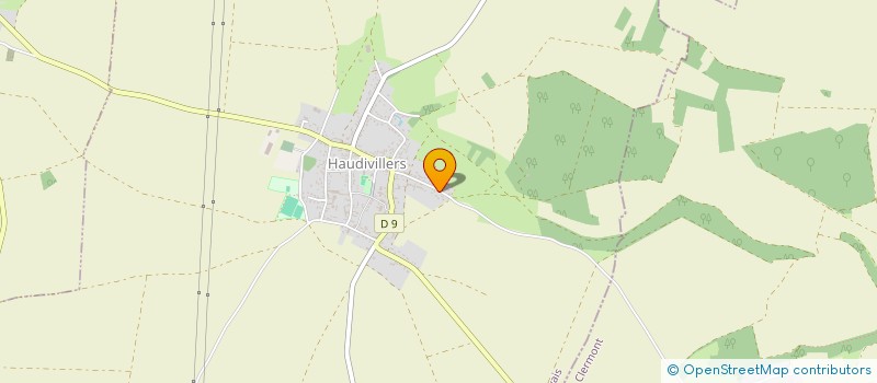 localisation de l'entreprise MADAME CLOTHILDE LECAS  HAUDIVILLERS