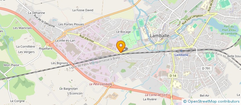 localisation de l'entreprise MADAME CLOTHILDE MEYER  LAMBALLE-ARMOR