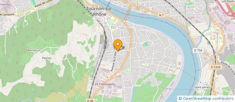 localisation de l'entreprise MADAME CLOTHILDE MISERY à TOURNON-SUR-RHONE