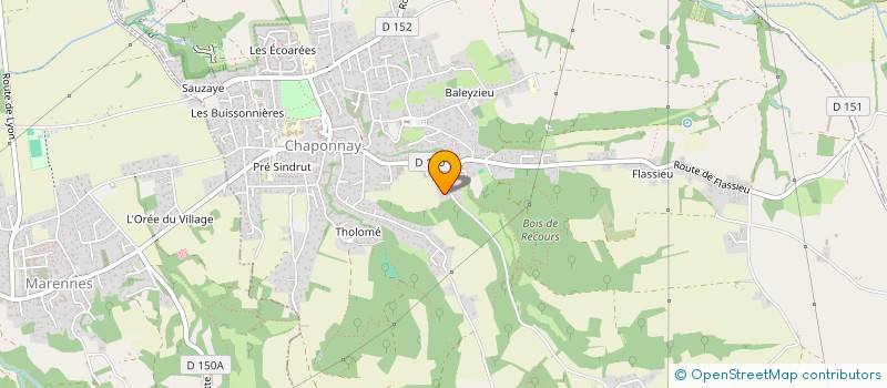 localisation de l'entreprise MADAME CLOTHILDE POISSON  CHAPONNAY