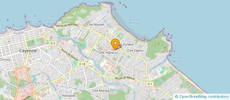 localisation de l'entreprise MADAME CLOTHILDE SAUVANET  CAYENNE