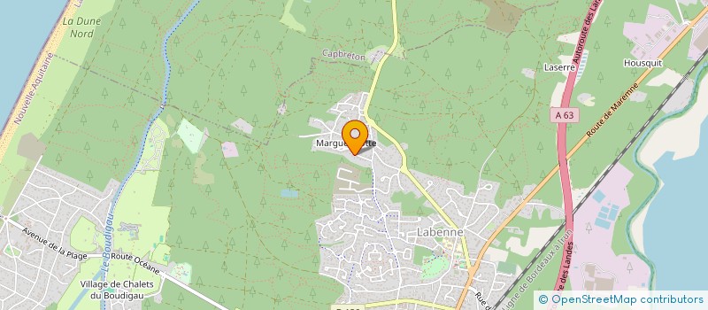 localisation de l'entreprise MADAME CLOTHILDE VERGER  LABENNE