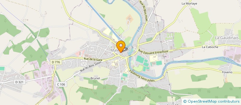 localisation de l'entreprise MADAME CLOTILDE AYOUL  MALESTROIT