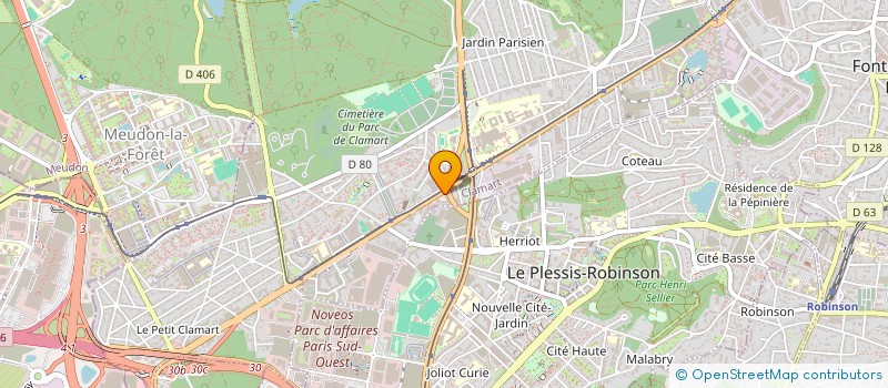 localisation de l'entreprise MADAME CLOTILDE BARON  CLAMART