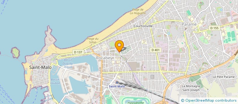 localisation de l'entreprise MADAME CLOTILDE BAUDAIN à SAINT-MALO