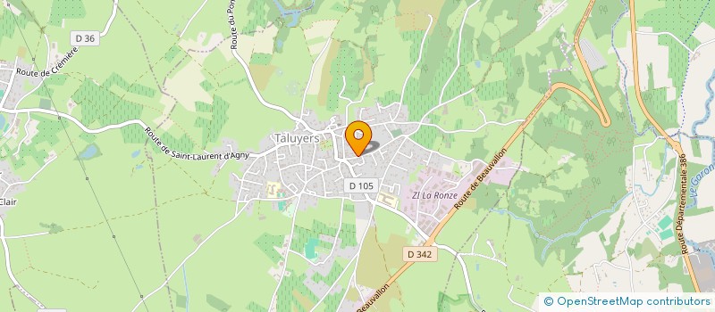 localisation de l'entreprise MADAME CLOTILDE BAYADA  TALUYERS