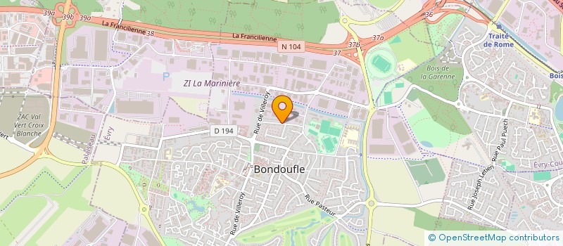 localisation de l'entreprise MADAME CLOTILDE BOISSON  BONDOUFLE