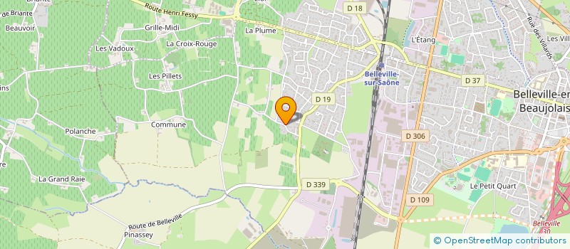 localisation de l'entreprise MADAME CLOTILDE BUTIN à BELLEVILLE-EN-BEAUJOLAIS