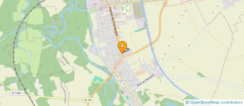 localisation de l'entreprise MADAME CLOTILDE CHEZY  FRIGNICOURT