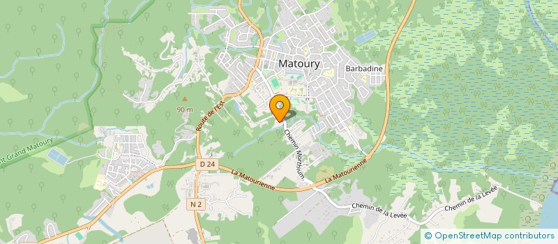 localisation de l'entreprise MADAME CLOTILDE CLAMARAN  MATOURY