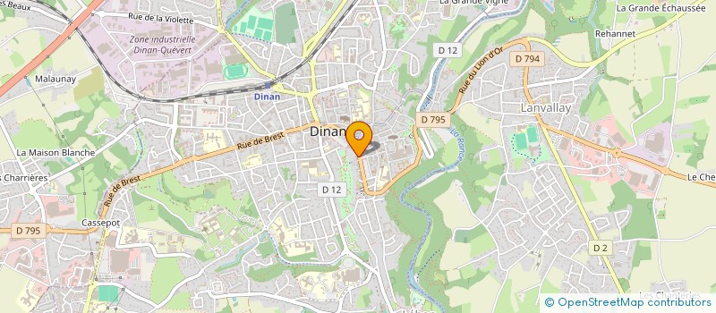 localisation de l'entreprise MADAME CLOTILDE CORDIER  DINAN