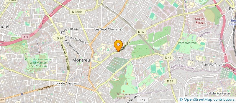 localisation de l'entreprise MADAME CLOTILDE DROIN à MONTREUIL