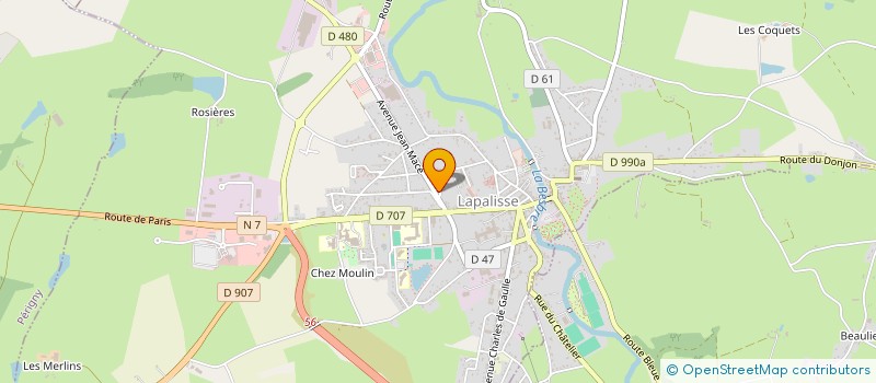 localisation de l'entreprise MADAME CLOTILDE DUBOS  LAPALISSE