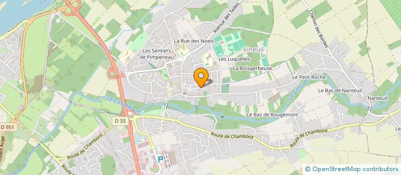 localisation de l'entreprise MADAME CLOTILDE DULAC à VINEUIL