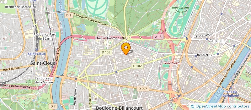 localisation de l'entreprise MADAME CLOTILDE DULEY à BOULOGNE-BILLANCOURT