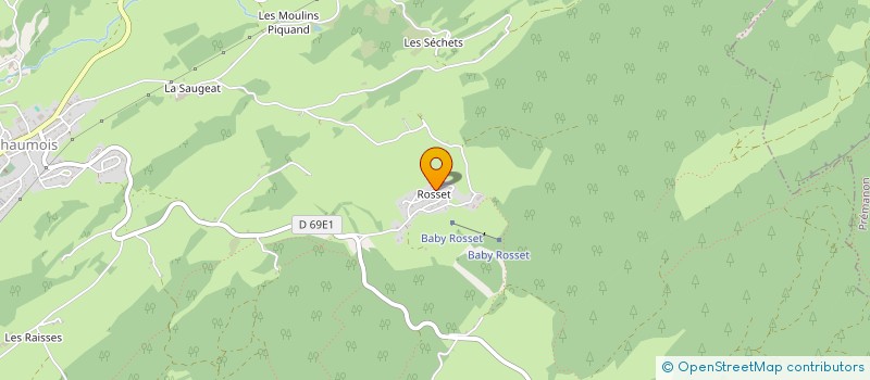 localisation de l'entreprise MADAME CLOTILDE FAYARD  LONGCHAUMOIS