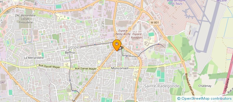 localisation de l'entreprise MADAME CLOTILDE FONTAINE  TOURS