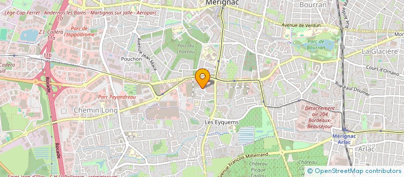 localisation de l'entreprise MADAME CLOTILDE FRETEAUD  MERIGNAC