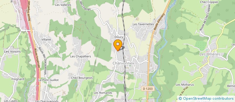 localisation de l'entreprise MADAME CLOTILDE GALLIOZ  CHARVONNEX