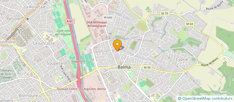 localisation de l'entreprise MADAME CLOTILDE GIGNET  BALMA