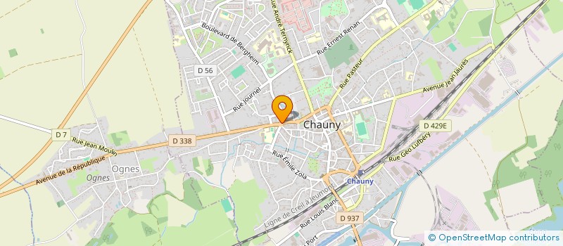 localisation de l'entreprise MADAME CLOTILDE GRAVIER  CHAUNY