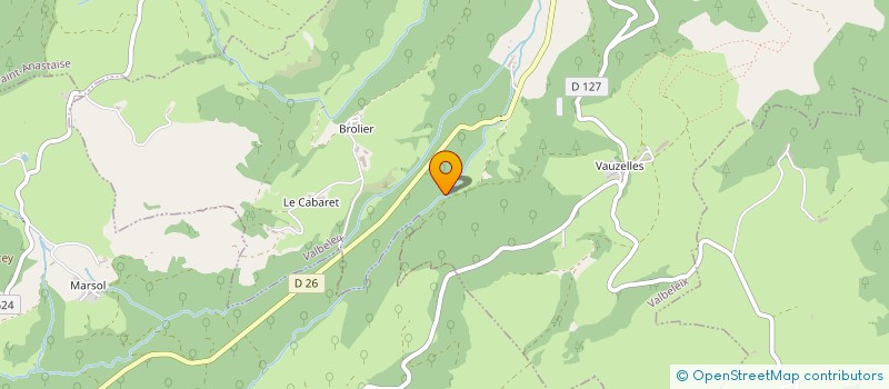 localisation de l'entreprise MADAME CLOTILDE GROS  VALBELEIX