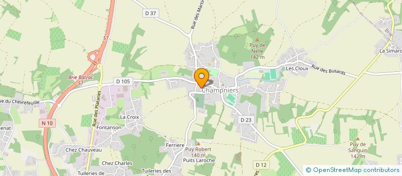 localisation de l'entreprise MADAME CLOTILDE JACQMIN  CHAMPNIERS