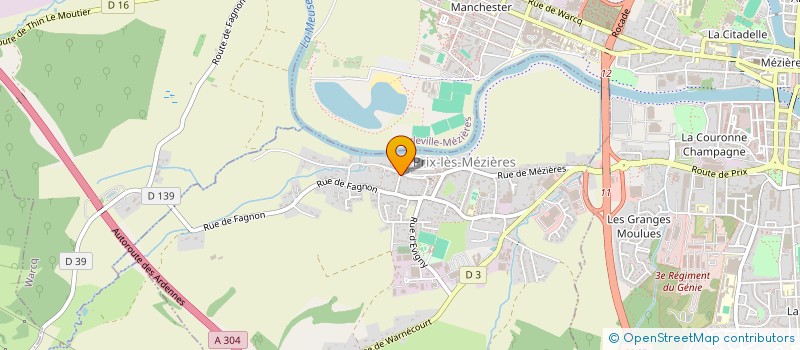localisation de l'entreprise MADAME CLOTILDE JUPPIN à PRIX-LES-MEZIERES