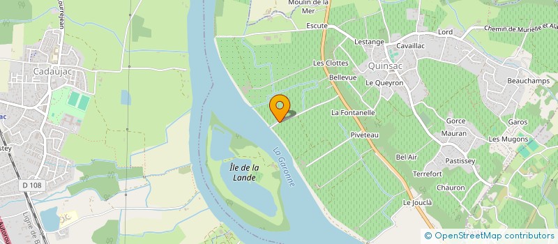 localisation de l'entreprise MADAME CLOTILDE LABROSSE  QUINSAC