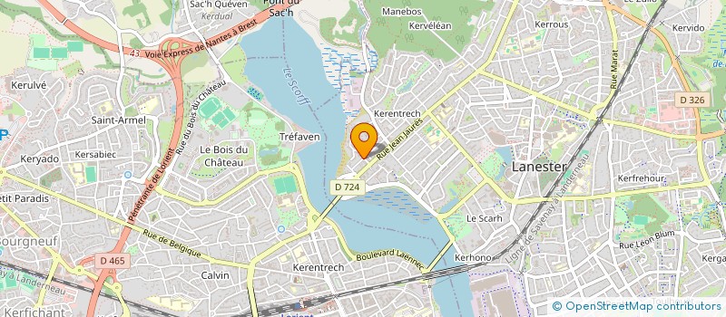 localisation de l'entreprise MADAME CLOTILDE LALLINEC  LANESTER