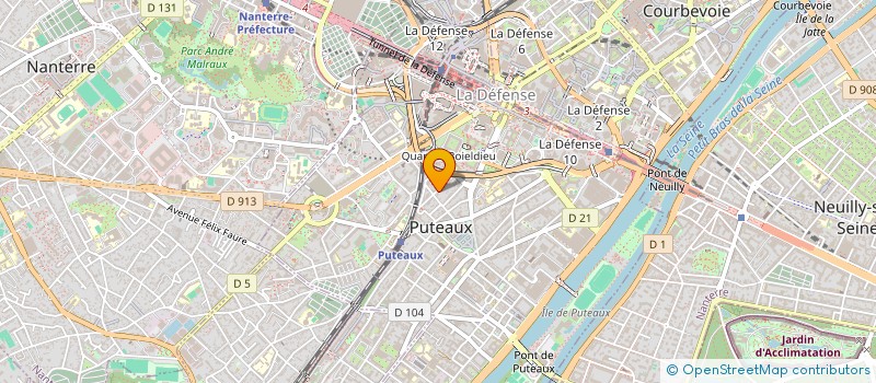 localisation de l'entreprise MADAME CLOTILDE LAPORTE à PUTEAUX