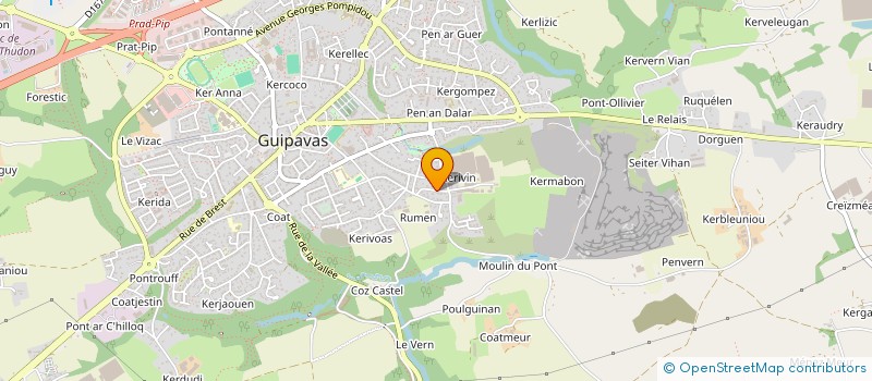 localisation de l'entreprise MADAME CLOTILDE LE ROUX  GUIPAVAS