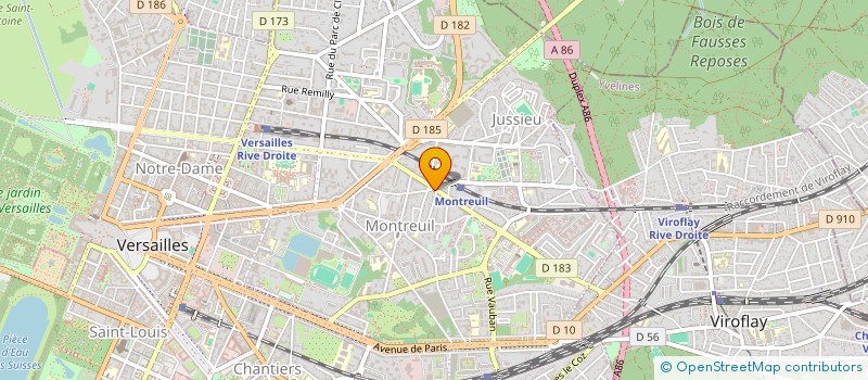 localisation de l'entreprise MADAME CLOTILDE LEROY à VERSAILLES