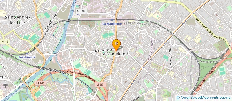 localisation de l'entreprise MADAME CLOTILDE LOYEZ à LA MADELEINE