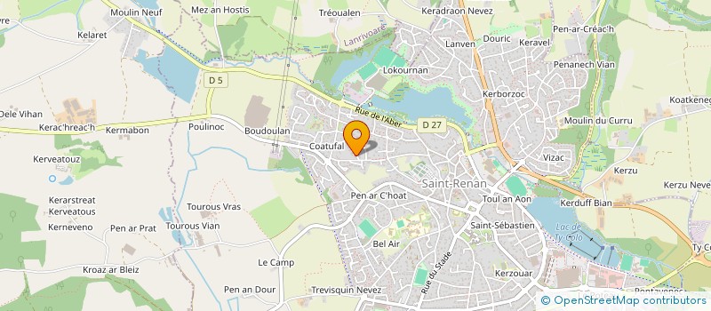 localisation de l'entreprise MADAME CLOTILDE LUCAS  SAINT-RENAN