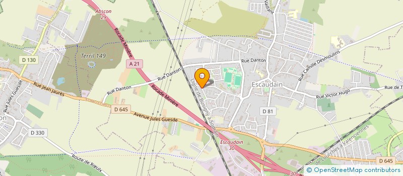 localisation de l'entreprise MADAME CLOTILDE MISTO  ESCAUDAIN