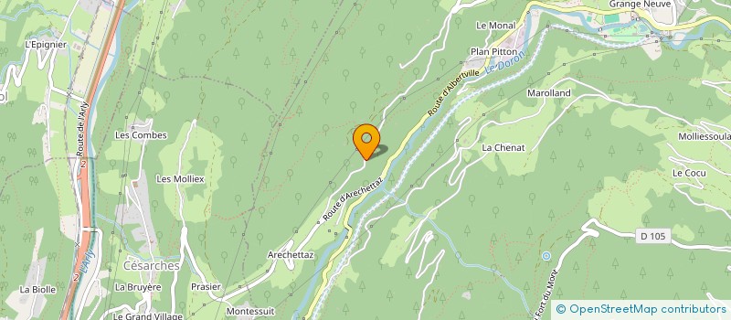 localisation de l'entreprise MADAME CLOTILDE MONCHALIN  QUEIGE