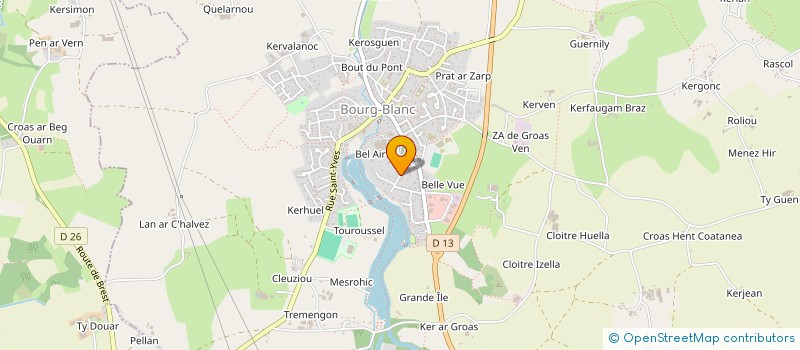 localisation de l'entreprise MADAME CLOTILDE OLIVIER  BOURG-BLANC