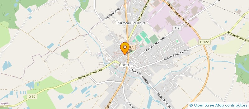 localisation de l'entreprise MADAME CLOTILDE PERROT  LE CONTROIS-EN-SOLOGNE