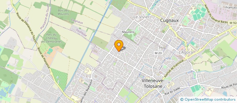 localisation de l'entreprise MADAME CLOTILDE PREAUX à VILLENEUVE-TOLOSANE