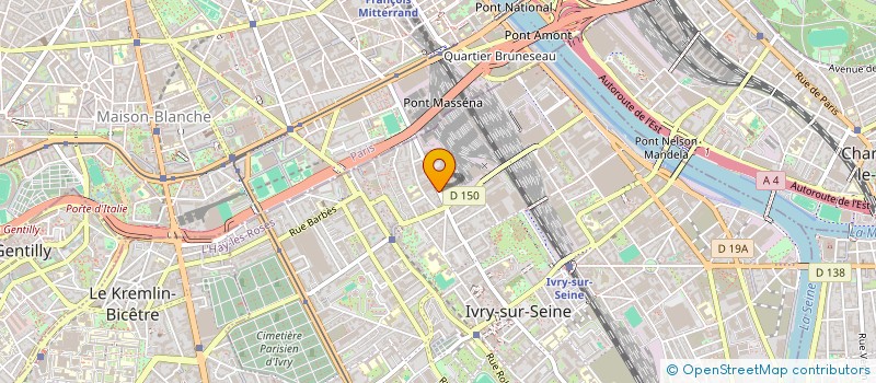 localisation de l'entreprise MADAME CLOTILDE ROCHON  IVRY-SUR-SEINE