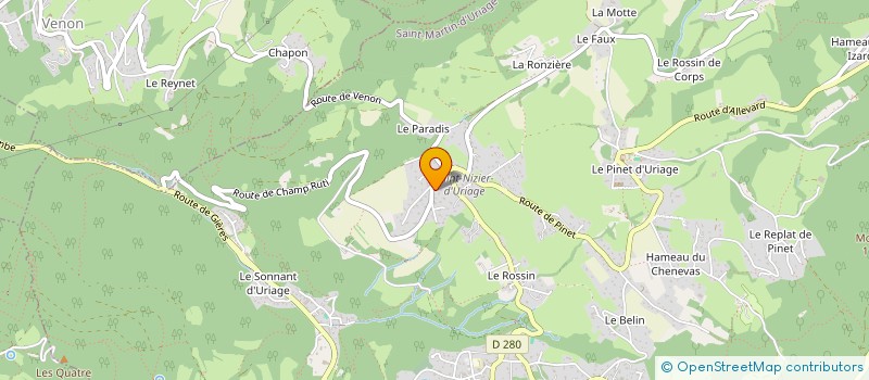 localisation de l'entreprise MADAME CLOTILDE TAUVERON  SAINT-MARTIN-D'URIAGE