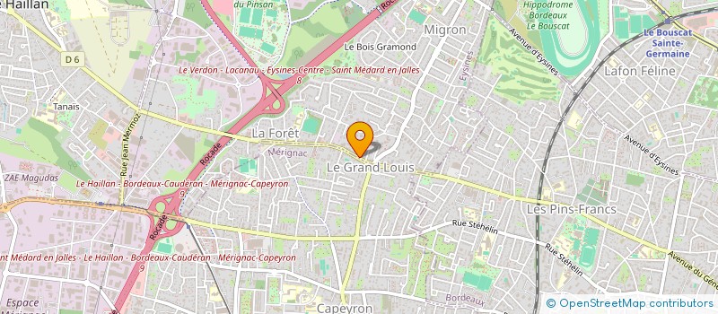 localisation de l'entreprise MADAME CLOTILDE TISSERAND à EYSINES