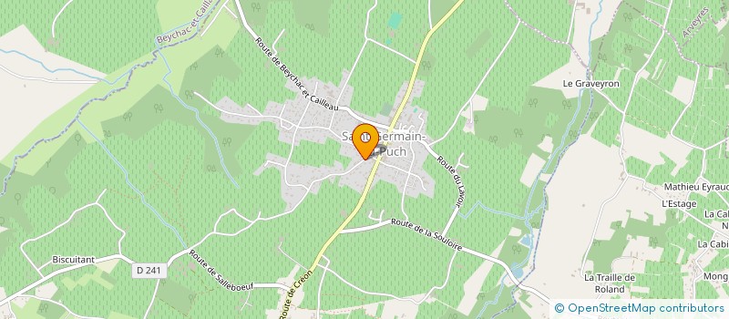 localisation de l'entreprise MADAME CLOVINS MOUNDZIEGOU  ST GERMAIN DU PUCH