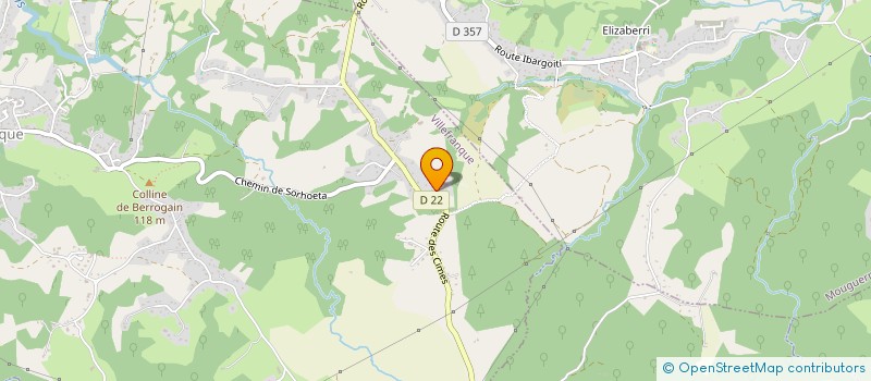 localisation de l'entreprise MADAME COASSIN ITOIZ  VILLEFRANQUE