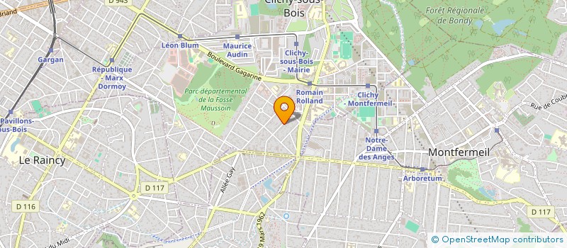 localisation de l'entreprise MADAME COCA BURTEA à CLICHY-SOUS-BOIS