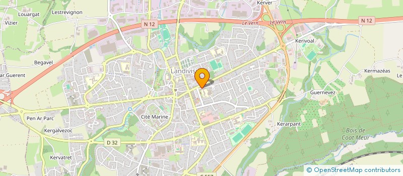 localisation de l'entreprise MADAME COCHARD MARC  LANDIVISIAU