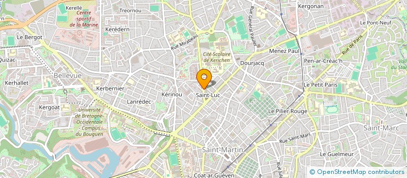 localisation de l'entreprise MADAME COEE RAZAFINIVELO à BREST